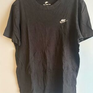 Mens The Nike Tee black w/white/gray embroidered logo size S